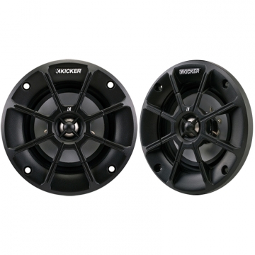 Kicker PS4 4 Inch PowerSports Weather-Proof Coaxial Speakers 4-Ohm