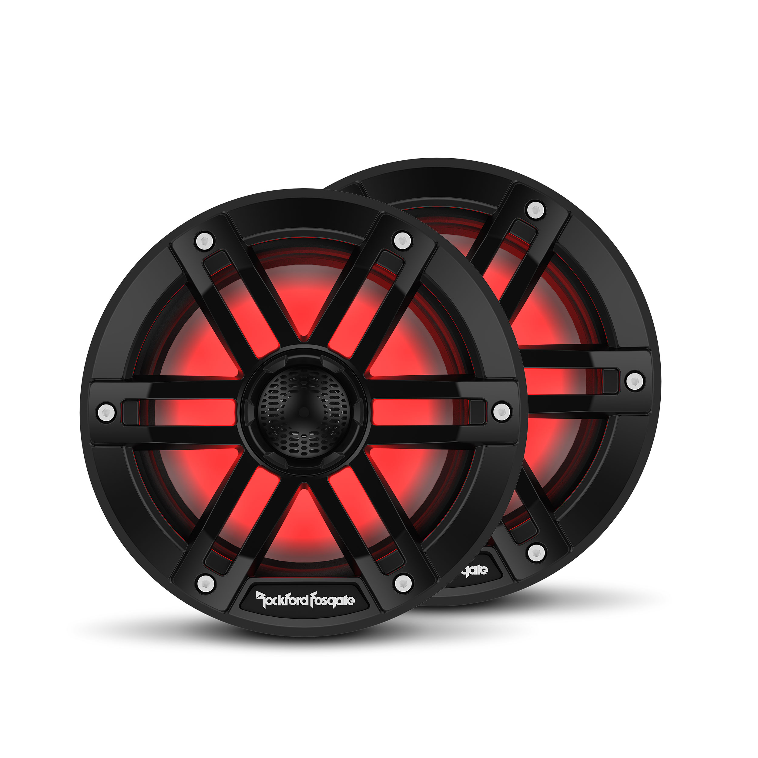 Rockford Fosgate M1 6.5" Marine Speakers w/ RGB LEDs Black Pair